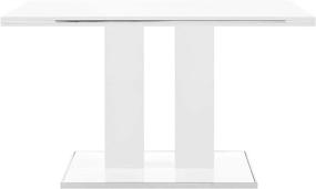 img 2 attached to 💎 Armen Living Amanda Modern White Dining Table: Sleek Chrome Finish, 53"x 34"x 31" - Best Deals!