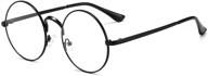 🔴 circle prescription glasses with clear frames logo