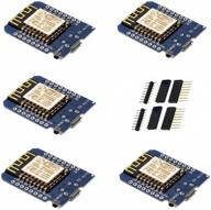 📡 jacobsparts 5-pack d1 mini nodemcu lua micropython wifi esp8266 esp-12 wemos микроконтроллер: мощное подключение в комплекте логотип