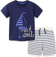 cute and comfy toddler summer clothes: monster t-shirt for boys' in clothing sets logo