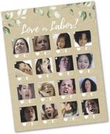 🎉 30 игровых карт "любовь или труд" - пригодные для бэби-шауэра или праздника раскрытия пола - карты рустик-дизайна с универсальным полом - веселая игра для женщин и мужчин - произведено в сша логотип