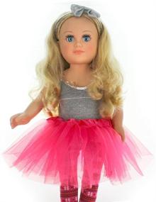 img 1 attached to 👗 Lello 18-inch Doll Tutu - Premium 3-Layer Ballerina Skirt