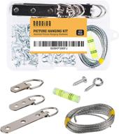 🖼️ neoviva 103-piece picture hanging kit: diverse picture hangers with strap & d-ring, wire, screw-eye, and level for easy wall mounting logo