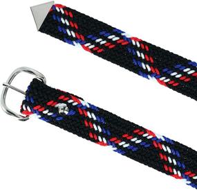img 1 attached to Double Mens Braided Belt Patriotic Men's Accessories in Belts