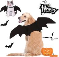 caisang halloween dog bat costume wings - pet bat wings for small, medium, and large dogs, funny cat and dog apparel, cosplay clothes, cool dog outfits логотип