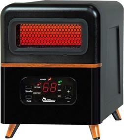 img 4 attached to 🔥 Efficient Heat for All Spaces: Dr Infrared Heater DR-978 Infrared Space Heater, Hybrid, Black