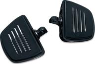 🏍️ enhance your ride with kuryakyn 7578 premium mini board floorboards: gloss black, 1 pair logo