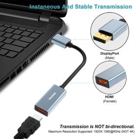 img 1 attached to 🔌 Повысьте качество просмотра с адаптером Benfei DP DisplayPort to HDMI с покрытием из золота.