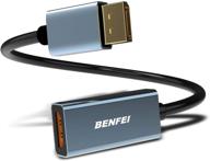 🔌 повысьте качество просмотра с адаптером benfei dp displayport to hdmi с покрытием из золота. логотип