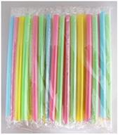 🥤 large extra wide straws for thick milkshakes, smoothies, and more - 35ct. [individually wrapped], approx. 9" x 0.5 logo