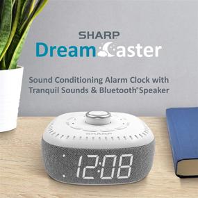 img 3 attached to 🔊 Очень громкая звуковая машина DreamCaster с будильником, Bluetooth-динамиком и белым шумом - 6 дорожек с высокой фидельностью для сна для малышей, взрослых, дома и офиса - белый светодиодный дисплей.