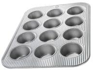 🧁 форма для кексов и маффинов usa pan, с антипригарным покрытием, на 12 ячеек, из алюминизированной стали - быстрый выпуск логотип