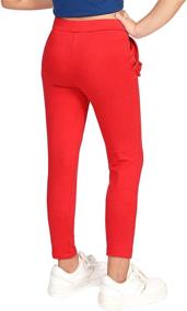 img 3 attached to 👧 Organic Stretch Leggings for Girls by CAOMP - Stylish and Comfortable Girls' Clothing