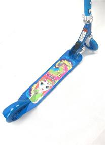 img 2 attached to 🌸 Blue TITAN Flower Power Princess Kick Scooter for Girls Ages 5+ with LED Light Up Wheels - Folding Aluminum Design