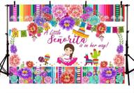 🌸 mehofoto 7x5ft fiesta floral baby shower backdrop mexican little señorita photography background colorful flower decoration event table decor banner photo booth props logo