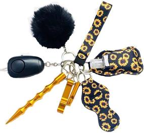 img 4 attached to Self Defense Keychain Keychain Rechargeable Personal Sunflower