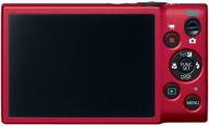 cannon powershot elph 130 is digital camera - 16.0 mp, 8x optical zoom, 28mm wide-angle lens, 720p hd video (red) - discontinued model logo