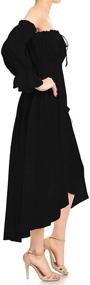 img 1 attached to Renaissance Peasant Shoulder Dress for Women - Anna Kaci Women's Clothing