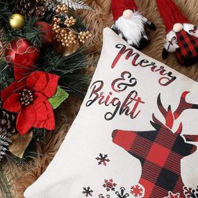 img 2 attached to CAROMIO Christmas Farmhouse Pillowcases Decorations