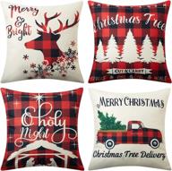 caromio christmas farmhouse pillowcases decorations logo