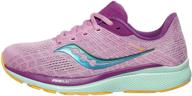 saucony women's guide 14 running shoe: superior performance for active women logo