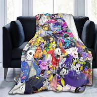 🛏️ wporf undertale super soft anti-pilling flannel air conditioner blanket: ideal for year-round sofa or bedding comfort. size: 3-50"x40 logo