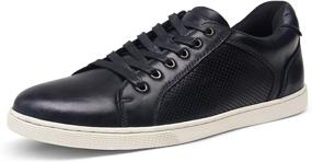 img 4 attached to JOUSEN Leather Breathable Business Men's Shoes - Fashion Sneakers for Enhanced Style and Comfort