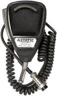 enhanced communication experience: astatic 302-636lb1 black noise cancelling 4 pin cb microphone (bulk) logo