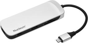 img 3 attached to 🔌 7-in-1 Type-C Adapter Hub by Kingston Nucleum - USB C Hub for MacBook, Chromebook, and USB Type-C Devices with USB 3.0, 4K HDMI, SD & MicroSD Card Ports, and Type-C Charging