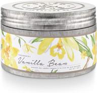 🕯️ tried & true vanilla bean tin candle: authentic scent in a multi-colored 14.1 oz. design logo