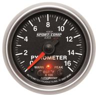 auto meter 3646 спорт комп пирометр логотип