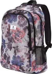 img 1 attached to Versatile Floral College 🎒 Computer Backpack: The Perfect Multipurpose Companion