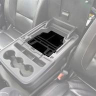 🚗 enhance your chevy/gmc silverado/sierra: red hound auto center console organizer 3 piece set 2015-2018 logo