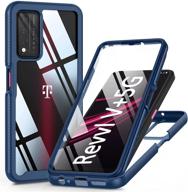 jxvm for t-mobile revvl v plus 5g case with built in screen protector logo