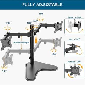 img 2 attached to Monitor Heavy Duty Standing Curved 17 6Lbs