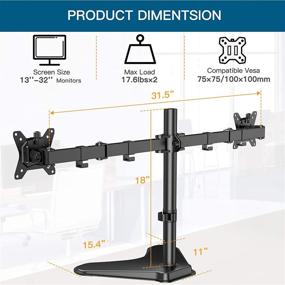 img 1 attached to Monitor Heavy Duty Standing Curved 17 6Lbs