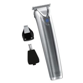 img 4 attached to 🧔 Wahl 9818 Stainless Steel Lithium Ion+ Beard and Nose Trimmer Kit for Men - Enhanced Battery Life and Precision Blades, All-in-One Men's Grooming Solution