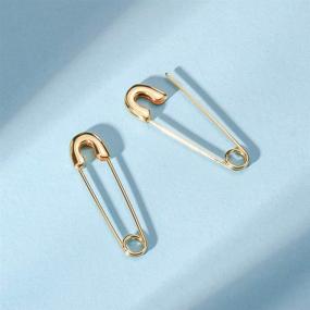 img 1 attached to Boldly Chic: Gold Plated Stainless Steel Cartilage Earrings for Stylish Women Seeking a Punk Goth Vibe