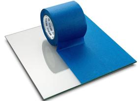 img 3 attached to 🔵 Premium Wide Blue Painters Tape, 4 inch x 60 Yards, 3D Printing Tape | Easy Clean Removal up to 21 Days, Masking Tape