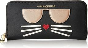 img 4 attached to Karl Lagerfeld Paris Womens Around Women's Handbags & Wallets for Wallets