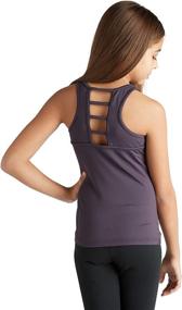 img 2 attached to Liakada Girls Strap Ladder Back Aerobics Sports & Fitness