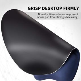 img 1 attached to Ergonomic Gaming Mouse Pad With Wrist Support Gel Rest For Laptop At Internet Cafe