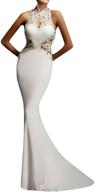 🧜 captivating glorysunshine backless mermaid dress: perfect sheath women's clothing for alluring style logo