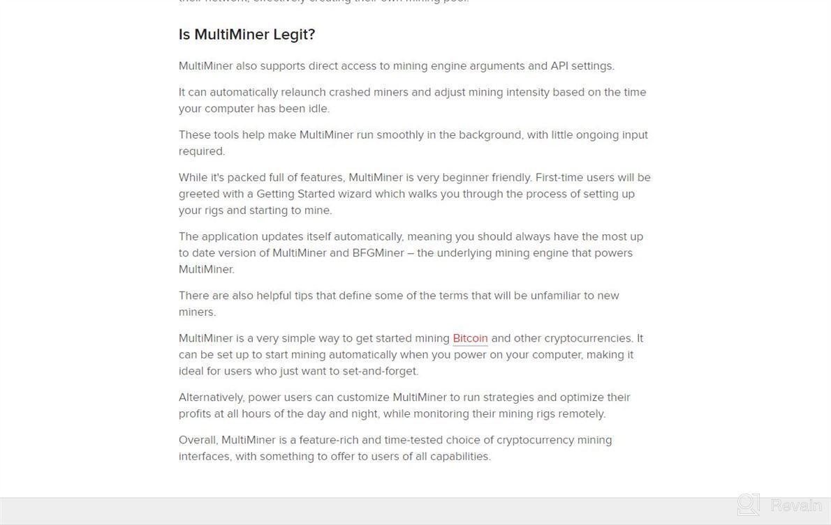 img 1 attached to MultiMiner review by William Stewart