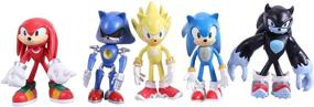 img 1 attached to Shop Now for 12cm Tall Sonic The Hedgehog Action Figures - Perfect Cake Toppers for Collectors!