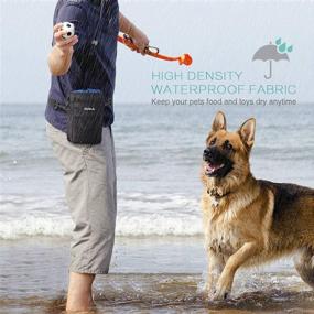 img 3 attached to 🐶 ORIA Dog Training Pouch - Treat Bag & Waist Bag with Adjustable Strap, Collapsible Bowl, Storage for Treats, Toys & Accessories