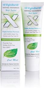 img 4 attached to 🦷 Xyloburst Fluoride-Free Xylitol Toothpaste with CoQ10 Cool Mint - Natural, SLS-Free, Paraben Free, Cruelty Free, 4 Ounce Tube Made in The USA (1 Tube)