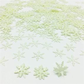 img 3 attached to ❄️ White Snowflakes Confetti: Perfect Christmas, Xmas, New Year Wonderland Party Decoration for DIY Arts and Crafts