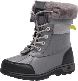 img 4 attached to 👟 Cozy and Stylish: UGG Baby Butte Black Toddler Boys' Shoes and Boots