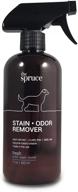 the spruce pet stain & odor remover: powerful plant-derived enzyme-based cleaner for dog and cats' messes - safe & effective for various surfaces - 17 oz logo